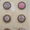 Pack de 6 Medalhões Shabby 6411
