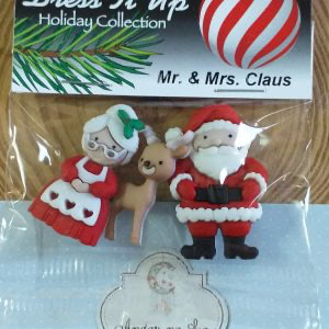 Botões Dress It Mr and Mrs Claus