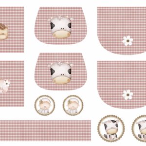 NEW  Painel Enxoval Bebé Coleção Quinta Rosa