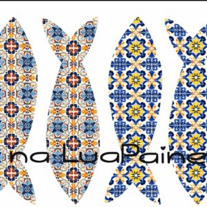 * NEW @ Painel Sardinhas desenho azulejos portugueses 2