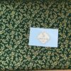 Tecido Verde Folhas Douradas