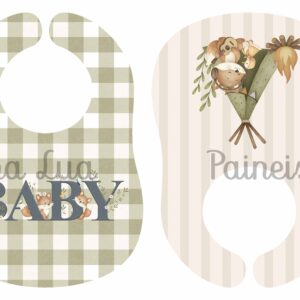 * @New Painel Babete Grande Coleção Raposinhas