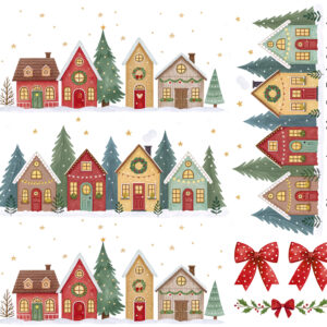 Adesivos para Objetos Coleção Casinhas