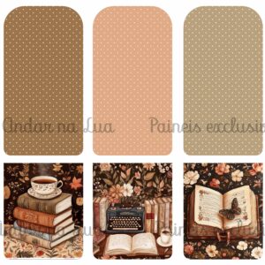 Painel Bolsa para Leitor de Livros Digitais "Kobo/ Kindle ou porta cabos Coleção Autumn - Nova Medida