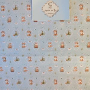 **Tecido Coleção Raposinha  1 - exclusivo Andar na Lua PREÇO LANÇAMENTO