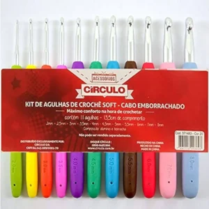 Kit agulhas crochet circulo Soft