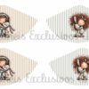 *@ NEW 100% Algodão - Painel Porta Terço/Moedas Meninas com coelho