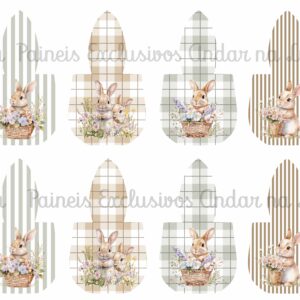 *@ NEW Painel Saquinho Coleção Doces Coelhos