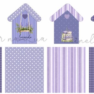 *@ New Painel Casinhas Coleção Lavanda