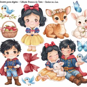 Adesivos para Objetos Coleção Princesas 1