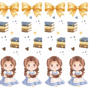 Adesivos para Marcadores Coleção Branca de Neve a Bela e o Monstro