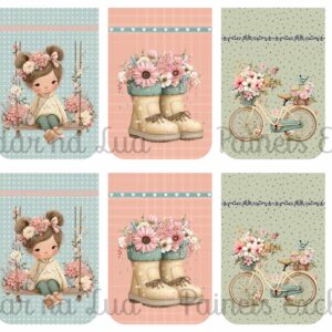 *@ NEW Painel Bolsa Porta Telemóvel /Óculos/ Canetas Coleção Floral Spring