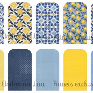 *NEW @ Painel Carteirinha Coleção Azulejos e Limões