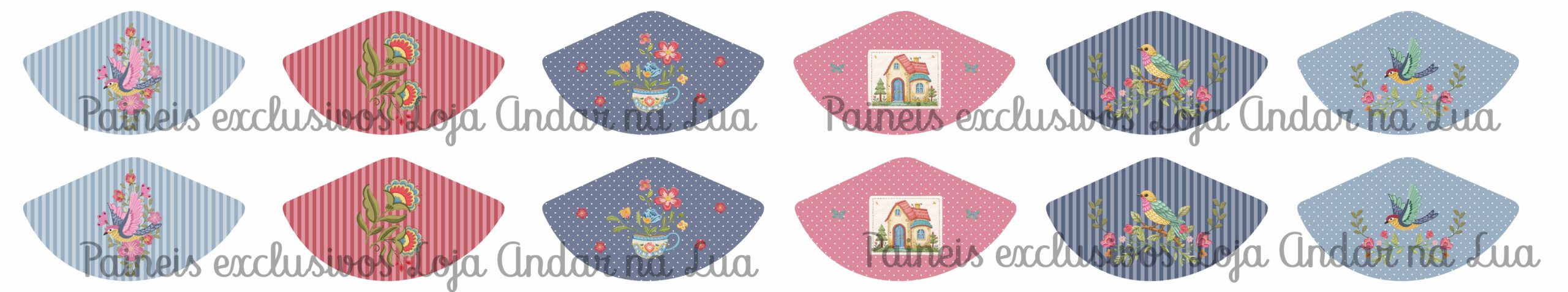 Porta moedas triangular Bordados loja