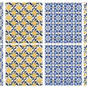 * Panamá TOTE BAG - Coleção Azulejos e Limões