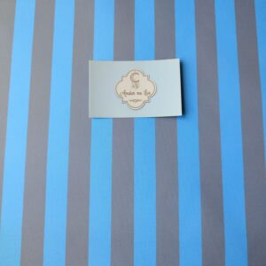 Nylon Impermeável Coleção Riscas Azul e Cinza