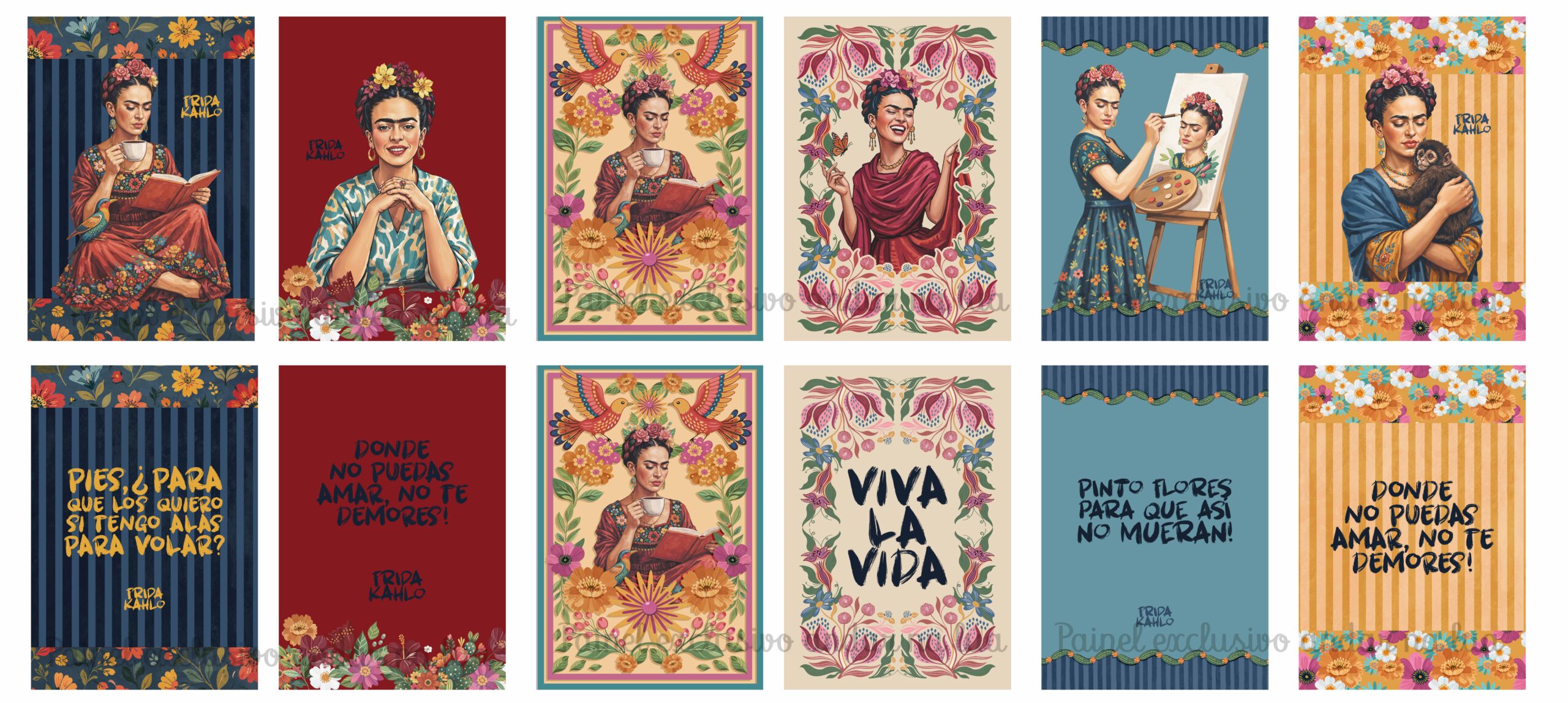 Porta Livros Frida Espanhol loja