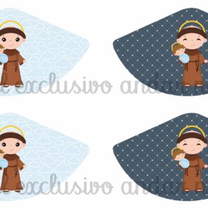 *@ NEW Painel Porta Terço/Moedas Coleção Santo António